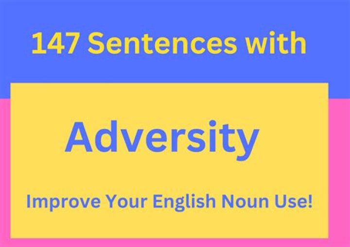 Adversity In A Sentence - How To Discuss