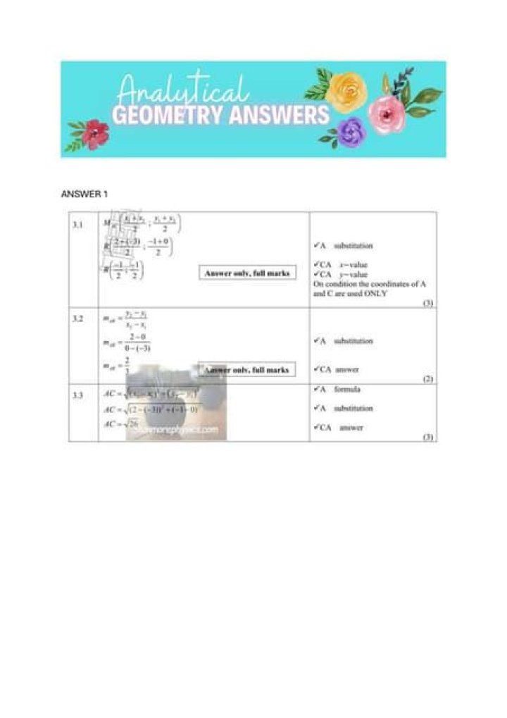 Geometry answers - How To Discuss