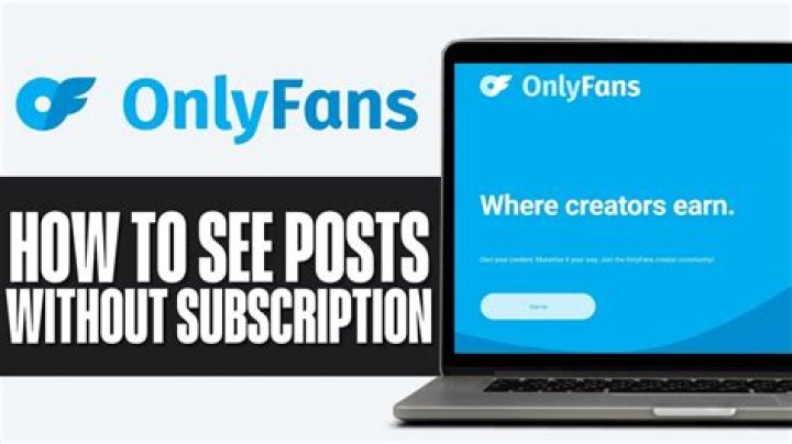 How to see Onlyfans without paying?