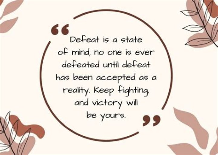 Victory Has Defeated You - How To Discuss